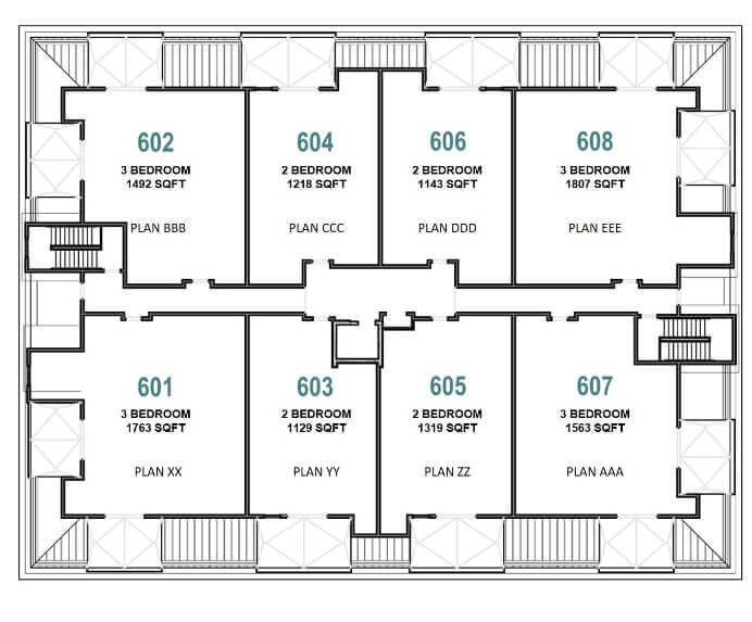 Loft Floor Plans in Rochester, MI | First Street Lofts - penthouse